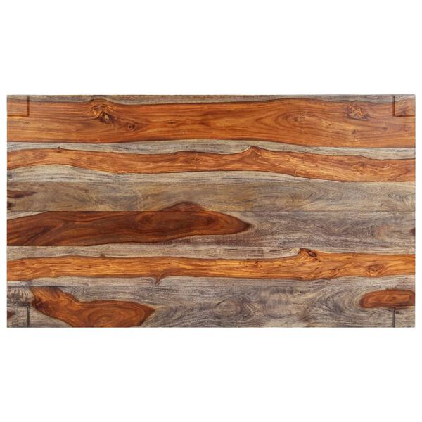 vidaXL Dining Table Grey 140x70x76 cm Solid Acacia Wood