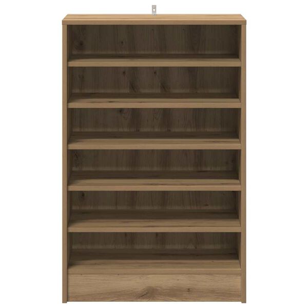 vidaXL Shoe Cabinet Artisan Oak 60x35x92 cm Engineered Wood