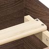 vidaXL Bed Frame without Mattress Brown Oak 100x200 cm Engineered Wood