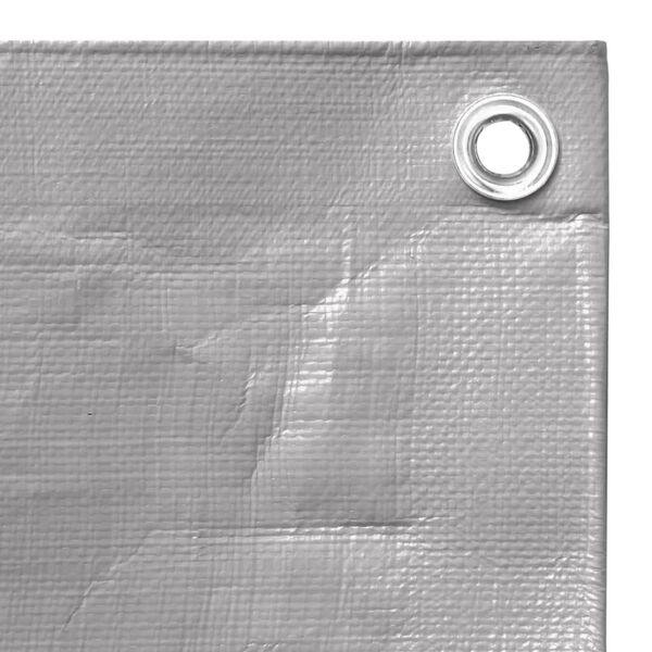 vidaXL Tarpaulin 260 g/m² 2x3 m Grey HDPE