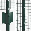 vidaXL Fence with Post Green 1.2 x 25 m Steel and PVC