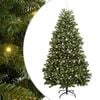 vidaXL Artificial Christmas Tree 240 cm 300 LEDs Warm White Green