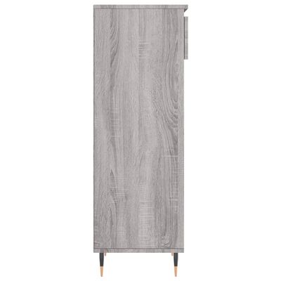 vidaXL Shoe Cabinet Grey Sonoma 40x36x105 cm Engineered Wood