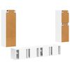vidaXL TV Cabinet Set Wall-mounted 4 pcs White Engineered Wood
