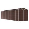 vidaXL Garden Shed Brown 191x810x198 cm Galvanised Steel