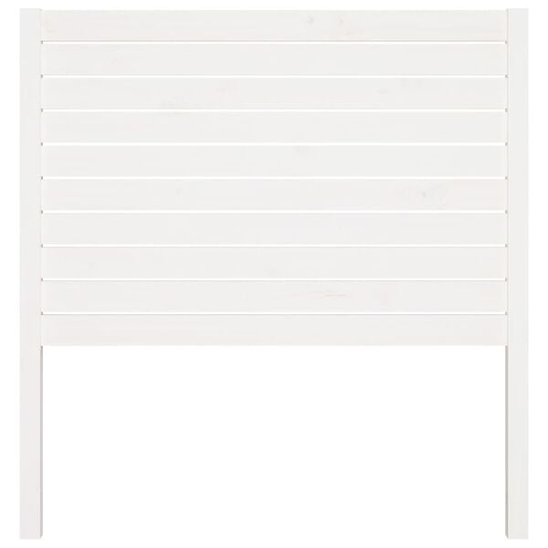 vidaXL Bed Headboard White 81x4x100 cm Solid Wood Pine