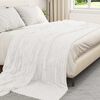 vidaXL Throw Blanket White 240 x 220 cm Fleece
