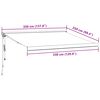 vidaXL Automatic Retractable Awning Brown 350x250 cm