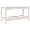 vidaXL Garden Bench White 82.5x35x45 cm Solid Wood Pine