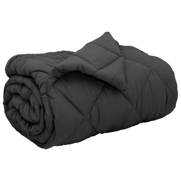 vidaXL Winter Duvet Anthracite 200 x 140 cm Microfiber