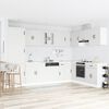 vidaXL Kitchen Cabinet Kalmar White 80 x 46 x 81.5 cm Engineered Wood