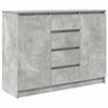 vidaXL Sideboard with Drawers Concrete Grey 100.5x35x76 cm Engineered Wood