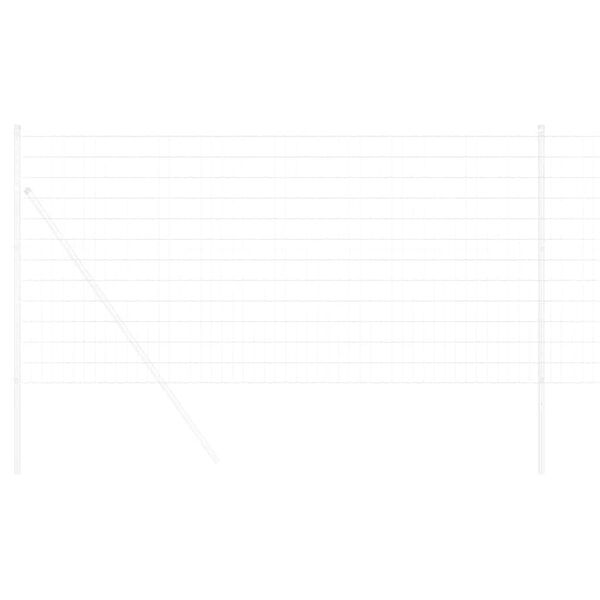 vidaXL Euro Fence Silver 1 x 25 m Hot dip galvanized iron