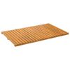 vidaXL Bath Mat Plain Brown 80 x 50 cm Wood