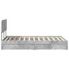 vidaXL Storage Bed Concrete Grey 135 x 190 cm Engineered Wood