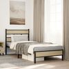 vidaXL Bed Frame without Mattress Sonoma Oak 90x200 cm Engineered Wood