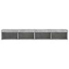 vidaXL TV Cabinets with LED Lights 2 pcs Concrete Grey 100x30x30 cm