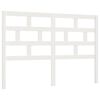 vidaXL Bed Headboard White 126x4x100 cm Solid Wood Pine