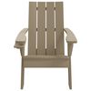 vidaXL Garden Adirondack Chair Light Brown 75x88.5x89.5cm Polypropylene