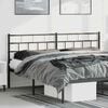 vidaXL Metal Replace Headboard Black 180 cm