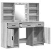 vidaXL Dressing Table Set with Shelf 3 pcs Grey Sonoma Engineered Wood
