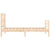vidaXL Bed Frame without Mattress Single Solid Wood