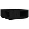 vidaXL Coffee Table Black 100x101x40.5 cm Solid Wood Pine