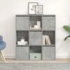 vidaXL Bookcase Concrete Grey 89x24x101.5 cm Engineered Wood