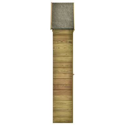 vidaXL Garden Tool Shed with Door 69.5x32x178 cm Impregnated Pinewood