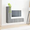 vidaXL TV Cabinet Set Wall-mounted 3 pcs Grey Sonoma Engineered Wood