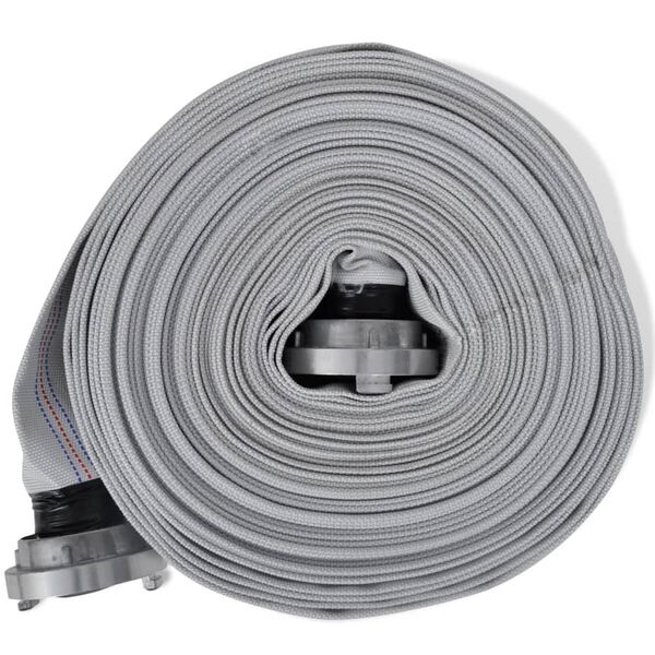 vidaXL Fire Hose Flat Hose 20 m with C-Storz Couplings 2 Inch