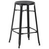 vidaXL Bar Stools 4 pcs Black Steel