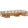 vidaXL Outdoor Sofa Set 8 pcs Natural Solid Acacia Wood