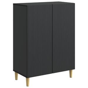 vidaXL Sideboard Black 66 x 34.5 x 90 cm Engineered Wood