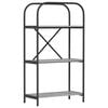 vidaXL Bookshelf 3-Tier 60 x 30 x 109 cm Engineered wood Grey Sonoma