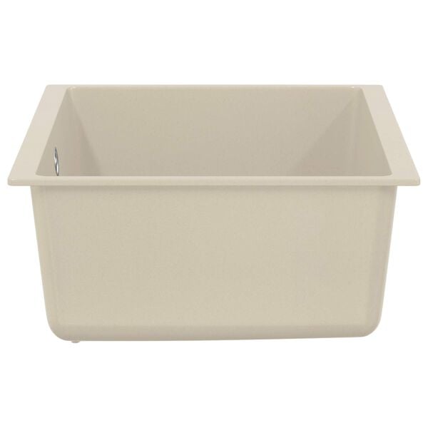 vidaXL Sink Beige 530 x 460 mm 80% Quartz and 20% Resin