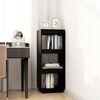 vidaXL Book Cabinet/Room Divider Black 40x35x103 cm Solid Pinewood