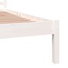 vidaXL Bed Frame without Mattress 90x190cm White Single