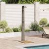 vidaXL Garden Shower Grey 60 x 80 x 214 cm Poly rattan