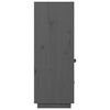 vidaXL Highboard Grey 67x40x108.5 cm Solid Wood Pine