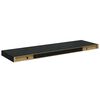 vidaXL Floating Wall Shelf High Gloss Black 80x23.5x3.8 cm MDF