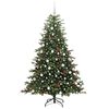 vidaXL Artificial Christmas Tree with 300 LEDs with Stand Green 180 cm