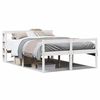 vidaXL Senior Bed with Headboard without Mattress White 150x200 cm King Size