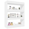 vidaXL Book Cabinet/Room Divider High Gloss White 80x30x103 cm Engineered wood