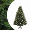 vidaXL Artificial Christmas Tree with Bauble 120 cm 150 LEDs