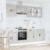 vidaXL 8 Piece Kitchen Cabinet Set Lucca Concrete Grey Engineered Wood