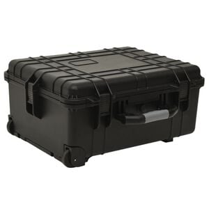 vidaXL Portable Flight Case Black 79.5x51.5x30.5 cm PP