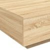 vidaXL Coffee Table with LED Lights Sonoma Oak 80x80x31 cm