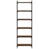 vidaXL Bookcase 6-Tier Brown Oak 60x30x188 cm Engineered Wood