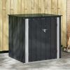 vidaXL Garden Storage Box Black 101.5 x 82 x 100 cm Steel